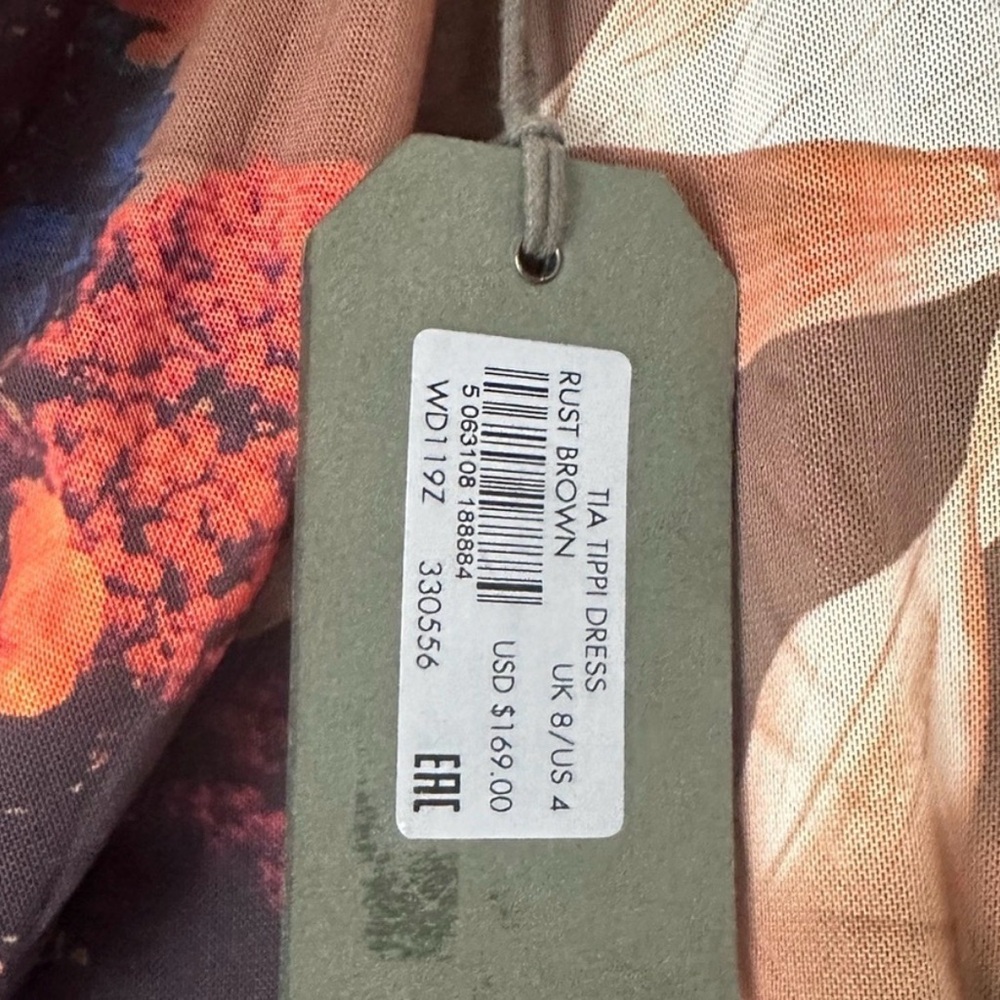 ALL SAINTS NWT Tia Tippi Floral Print Mesh Midi Dress new w tags  Allsaints - Picture 7 of 8